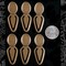 Antiqued Brass - 18mm x 13mm - Cameo Blank Bookmarks - Set of Six - XXX - AB-OD01